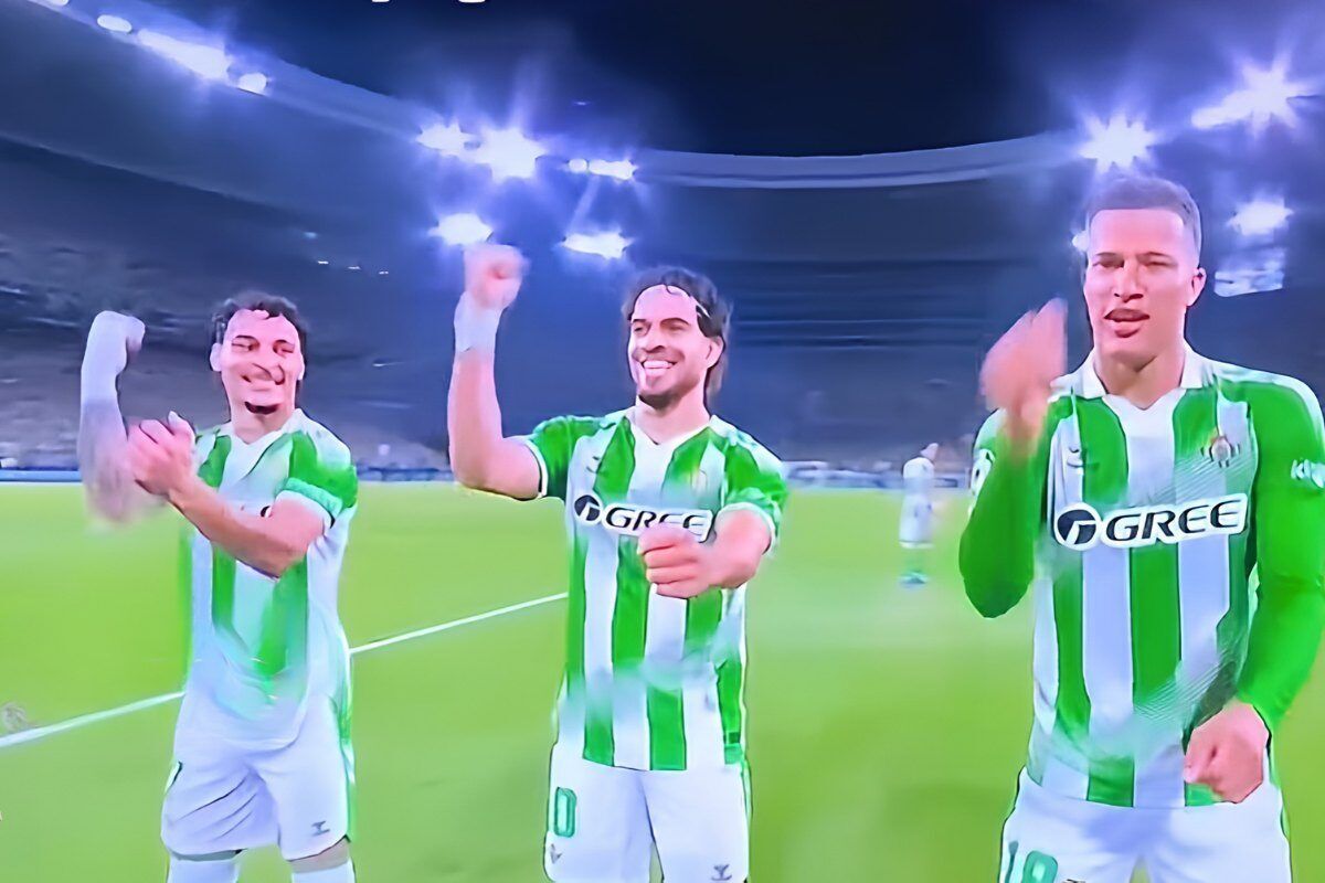 Real Betis players recreate Bafana legend's celebration in UEFA ...